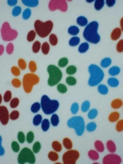 1 pair of fleece paw print car seatbelt pads white and black and multicolour