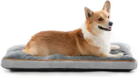 Brindle Shredded Memory Foam Dog Bed - Orthopedic Pet Mat - Crate Bed - Machine Washable Water Resistant Cover