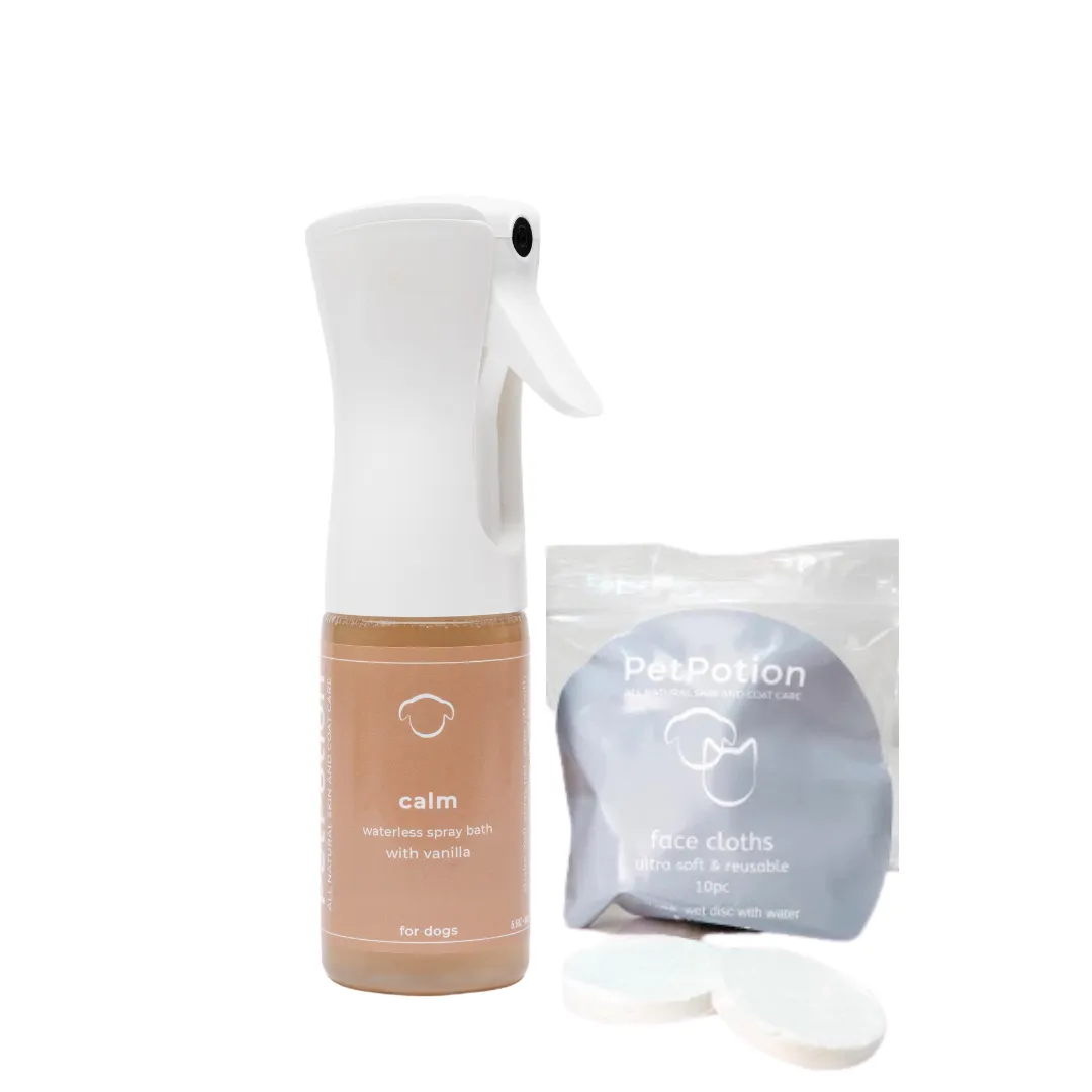 Calm, Organic, No Rinse,  Waterless, Misting  Spray Shampoo