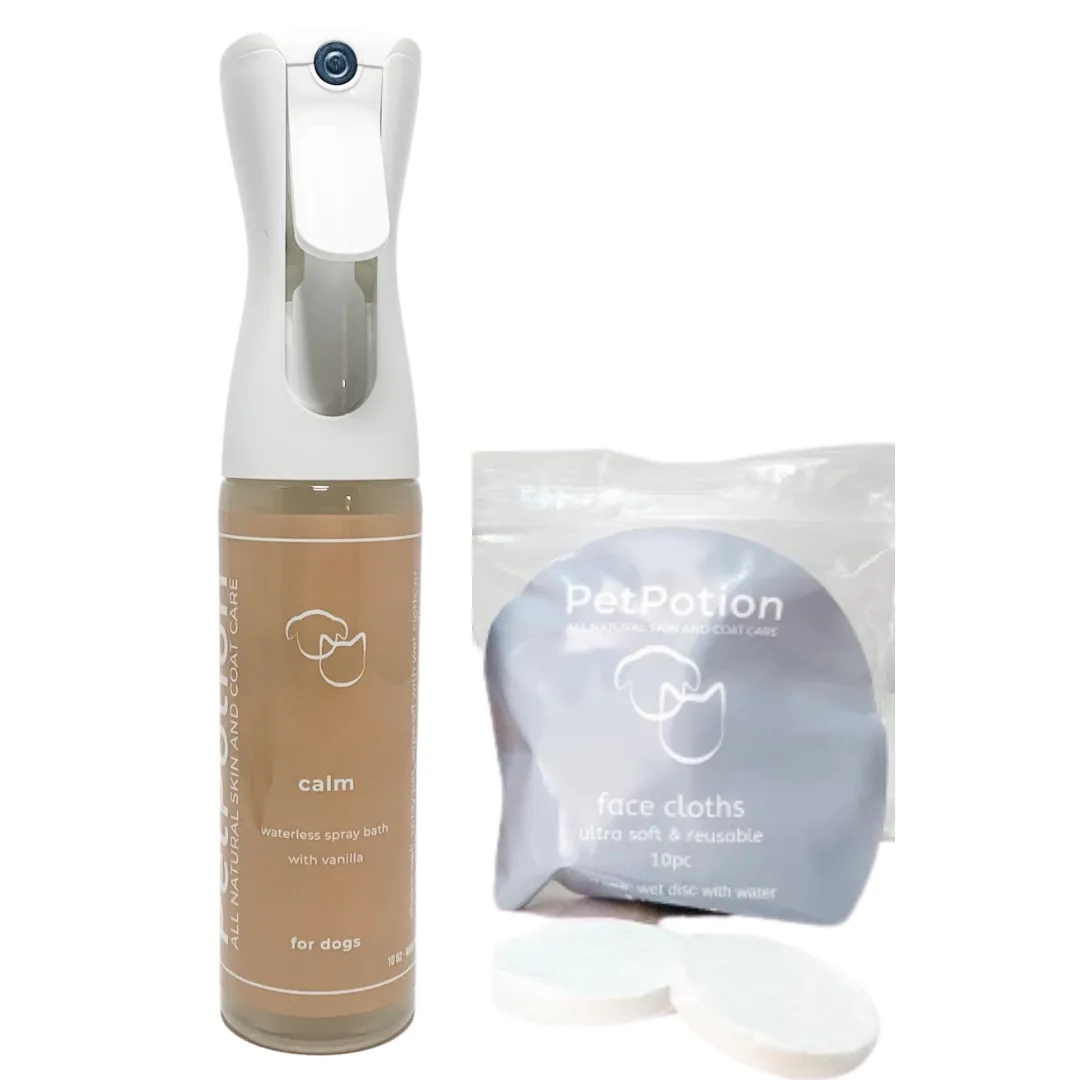 Calm, Organic, No Rinse,  Waterless, Misting  Spray Shampoo