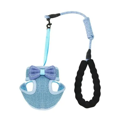Cat Harness and Leash Anti-Breakaway Cat Collar Cute Bow Vests Cat