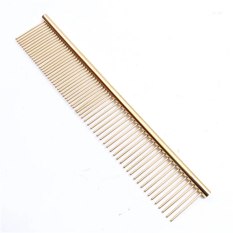 Dog Grooming Comb, Stainless Steel, Available in 6 Colours
