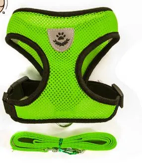 Dog Harness Cat Harness Dogs Leashs Training Soft Mesh Chest Strap