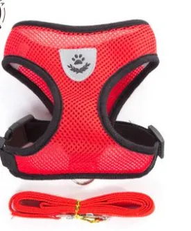 Dog Harness Cat Harness Dogs Leashs Training Soft Mesh Chest Strap