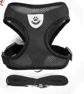 Dog Harness Cat Harness Dogs Leashs Training Soft Mesh Chest Strap