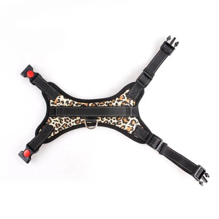 Dog Harness with Reflective Tape, Breathable Mesh and Leash