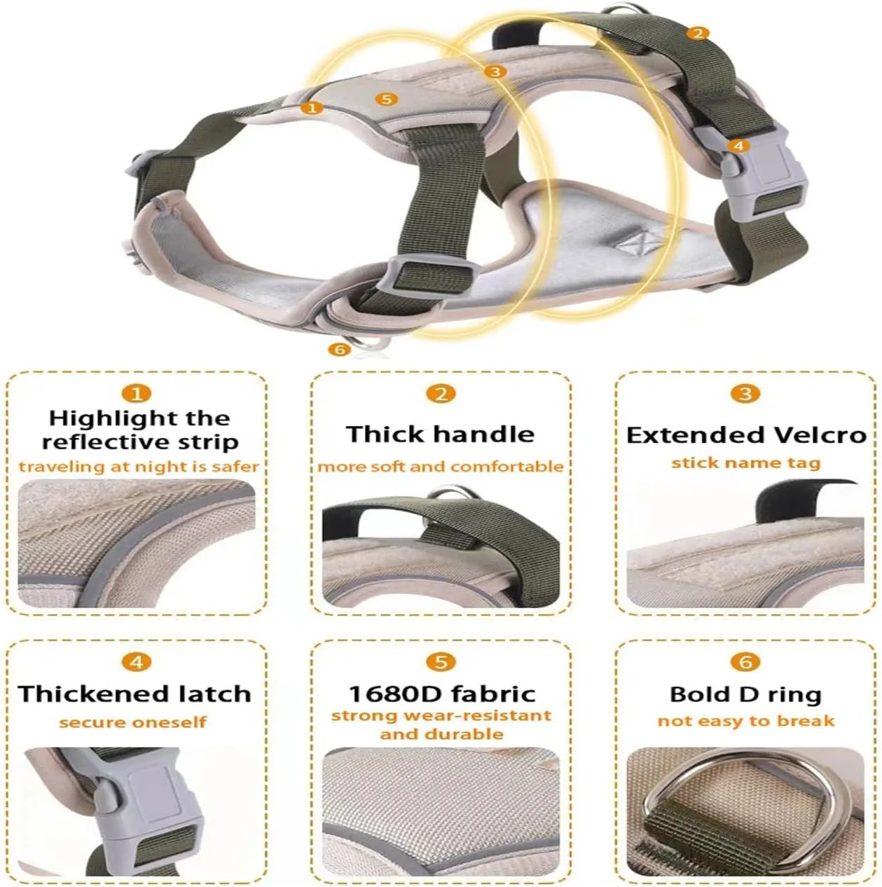 Dog Harness,Escape Proof Dog Harness, Pet Harness with Leash,Adjustable Soft Padded Dog Vest, Reflective No-Choke Pet Oxford Vest, Strong and Durable Pet Carrier (Bule, Medium)