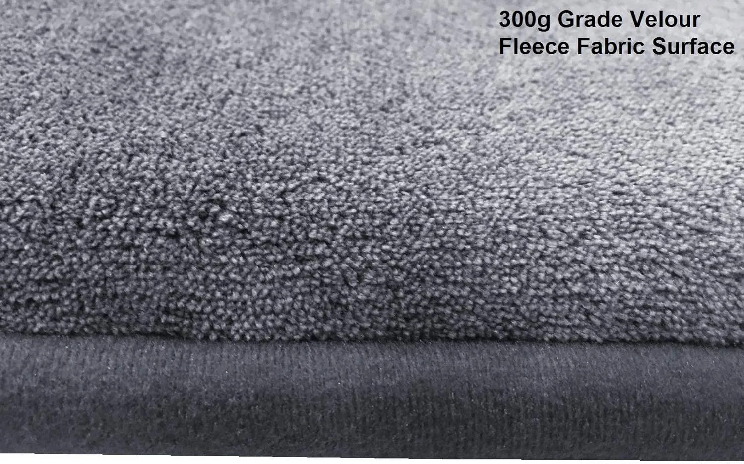 Dogbed4less Gel-Infused Large Memory Foam Fleece Pet Dog Bed Mat Pillow Topper with Waterproof Anti Slip Rubber Bottom - Fit 42"X28" Crate, Grey