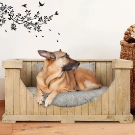 Fangio Wooden Pet Bed with Cushion