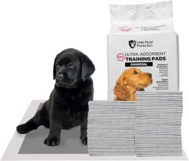 FPN Charcoal Puppy Pads 18"x24" | 50 Count | Odor-Control Super Absorbent 5-Layer Leak-Proof Disposable Pee Pads for Dogs, Cats & Rabbits  Ideal for All Pets