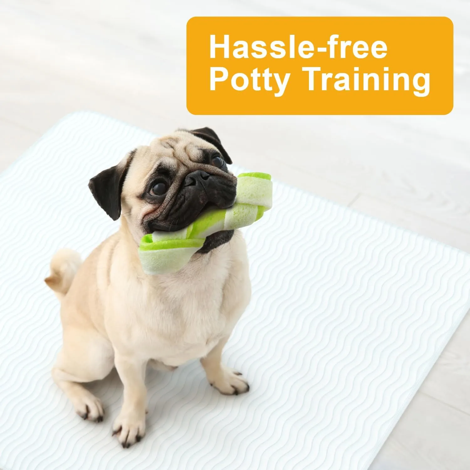 GREEN LIFESTYLE Washable Underpads - LARGE INCONTINENCE & Pet Pads, REUSABLE FOR Dogs, Cats, BUNNIES & Seniors (Pack of 6 - 34x36 INCHES)