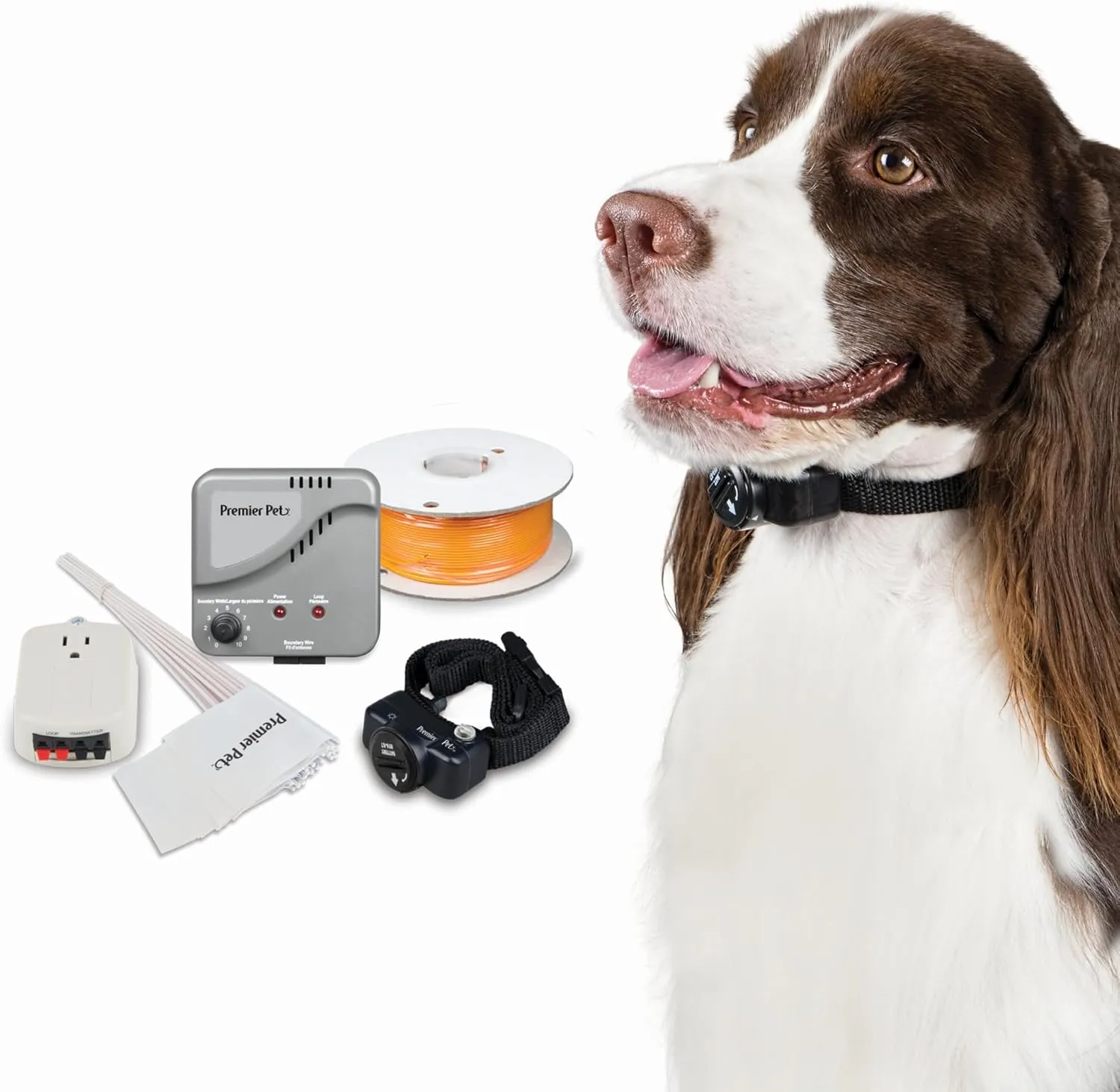 In-Ground Fence System  Customizable Pet Fence for Small and Large Dogs, Coverage Up to 1/3 Acre & Expandable up to 5 Acres, Waterproof Adjustable Collar, Replaceable Battery