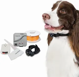 In-Ground Fence System  Customizable Pet Fence for Small and Large Dogs, Coverage Up to 1/3 Acre & Expandable up to 5 Acres, Waterproof Adjustable Collar, Replaceable Battery