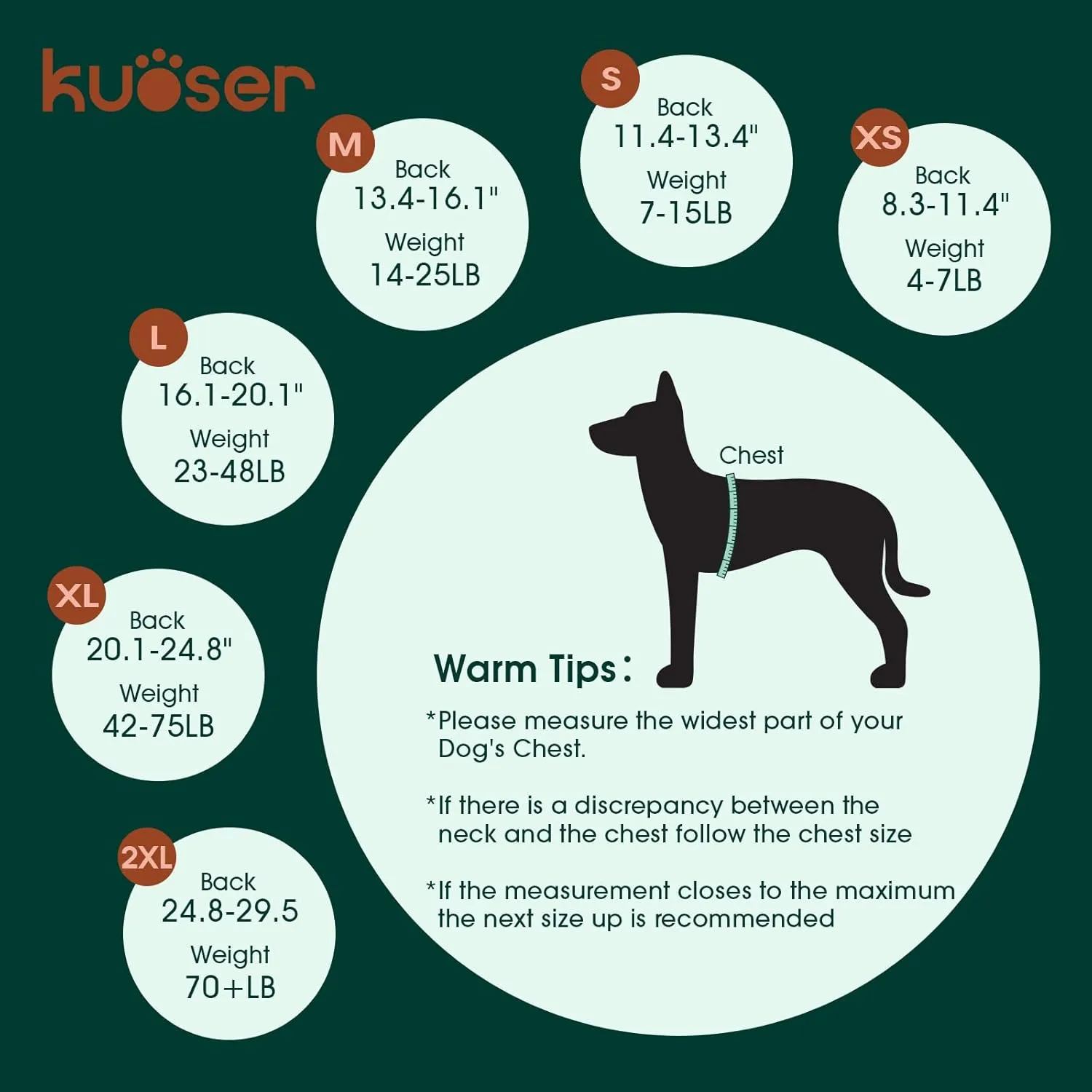 Kuoser Dog Surgery Recovery Suit for Female Male Dogs, Stripes Spay Neuter Anti-Licking Dog Onesie, Abdominal Wounds Surgical Suit Snugly Pet Collar Alternative Post Surgery Vest Bodysuit, Orange S