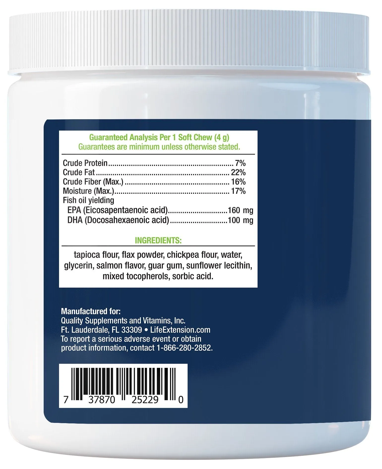Life Extension Dog Skin & Coat 90 Soft Chews