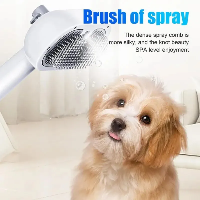 Lizard Vigilante Self-Cleaning Pet Hair Remover Brush for Dogs and Cats - Grooming Tool with Spray Feature