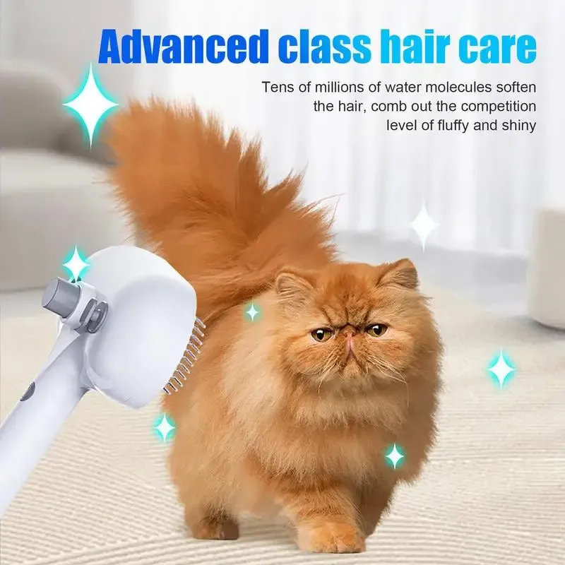 Lizard Vigilante Self-Cleaning Pet Hair Remover Brush for Dogs and Cats - Grooming Tool with Spray Feature