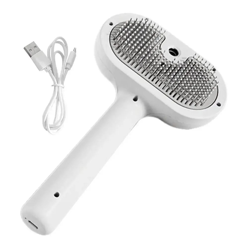 Lizard Vigilante Self-Cleaning Pet Hair Remover Brush for Dogs and Cats - Grooming Tool with Spray Feature