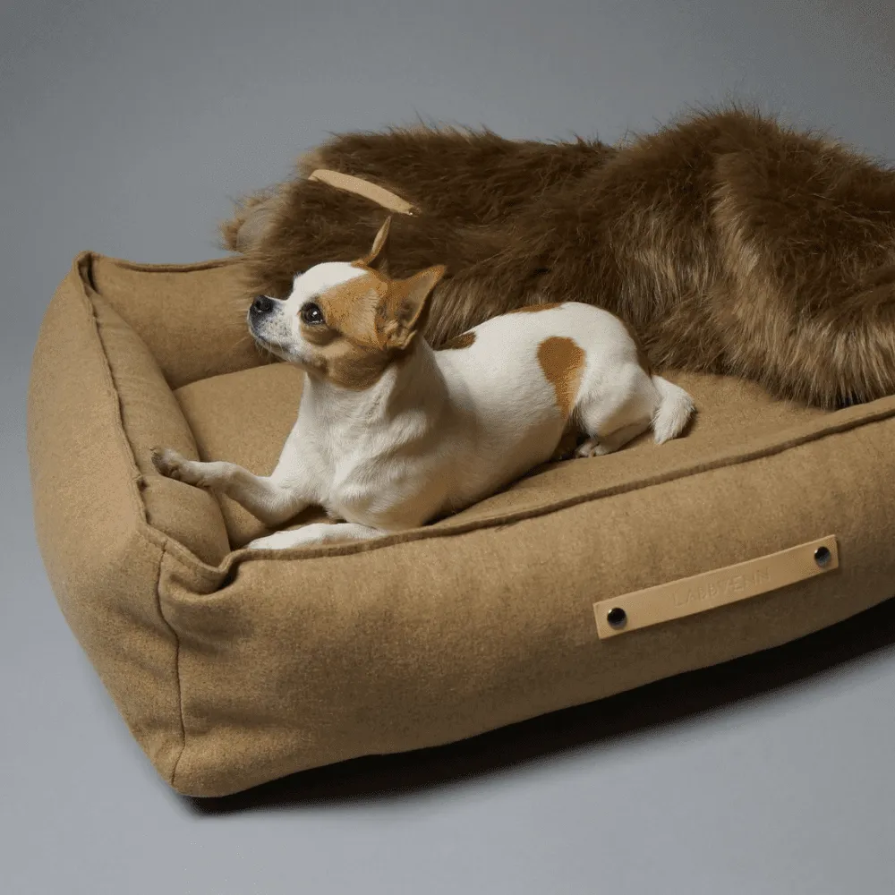 MØVIK Luxury High Side Dog Bed by Labbvenn in Biscuit