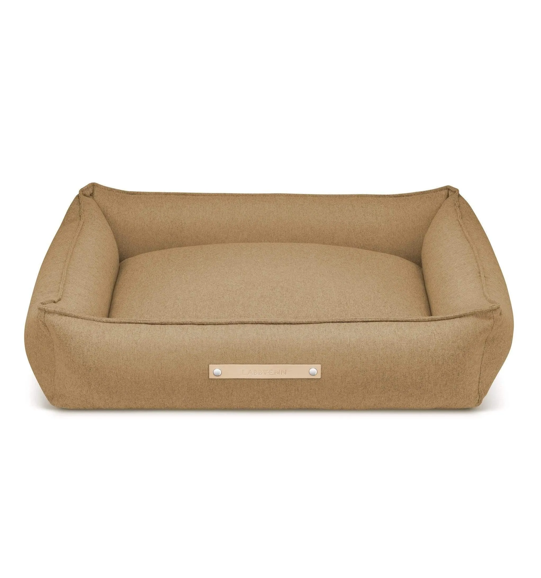 MØVIK Luxury High Side Dog Bed by Labbvenn in Biscuit