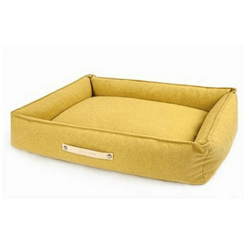 MØVIK Luxury High Side Dog Bed by Labbvenn in Honey