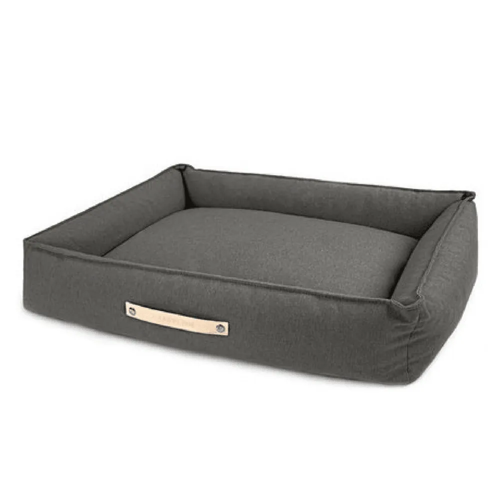 MØVIK Luxury High Side Dog Bed by Labbvenn in Light Anthracite