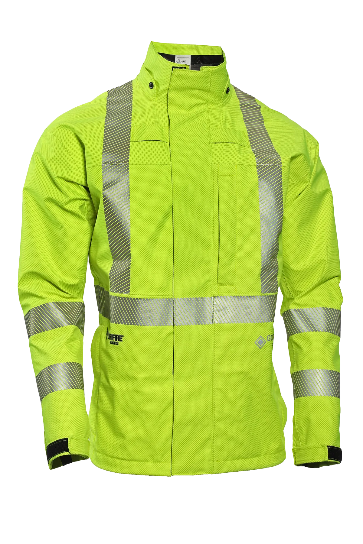 National Safety Apparel Drifire HYDROFlash Hi Vis FR Rain Jacket, Class 3