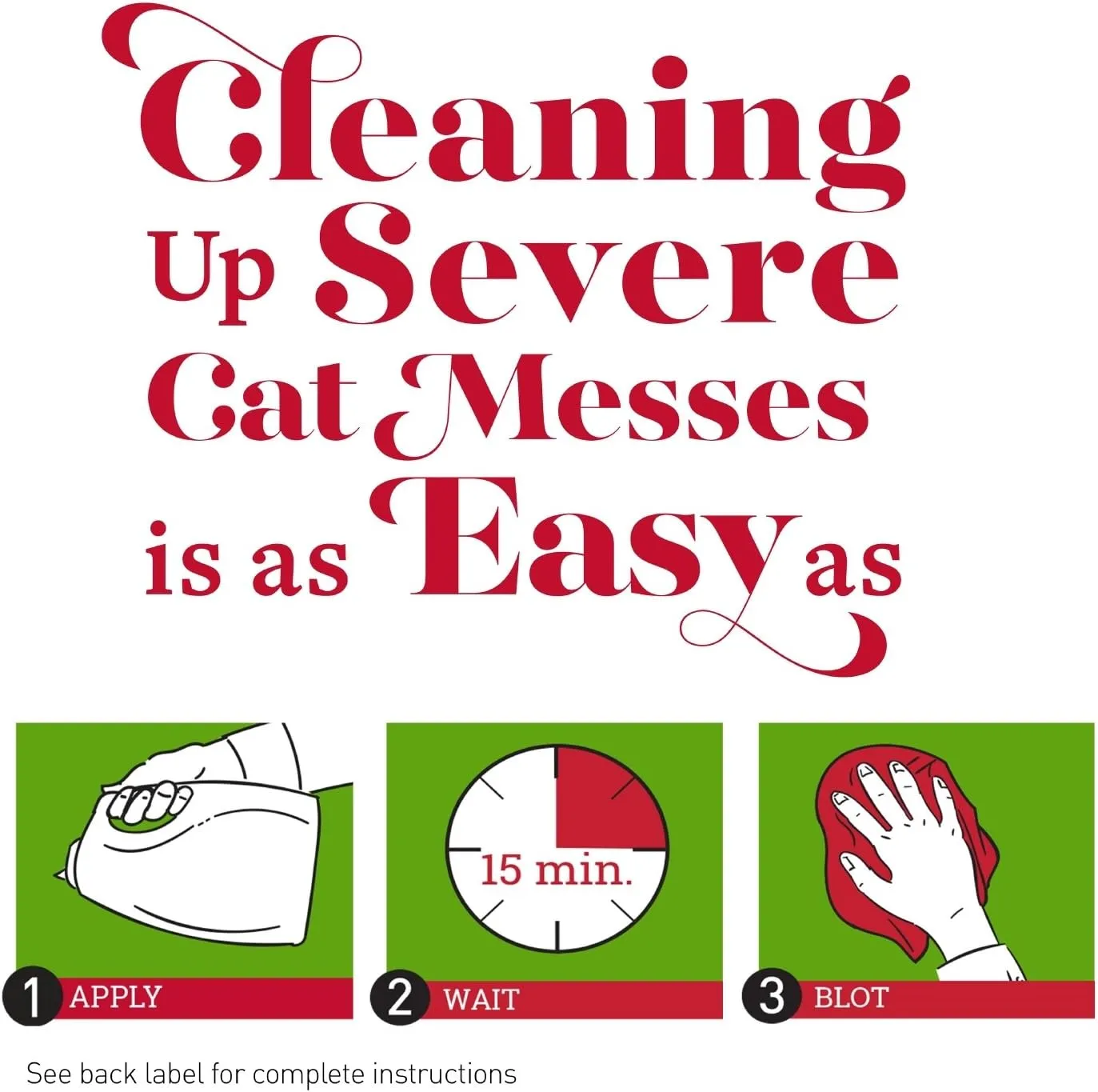 Natures Miracle Advanced Stain and Odor Eliminator Cat, For Severe Cat Messes