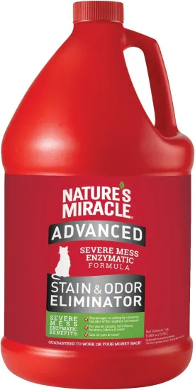 Natures Miracle Advanced Stain and Odor Eliminator Cat, For Severe Cat Messes
