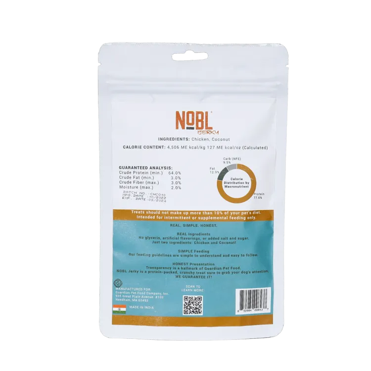 NOBL Air-Dried Jerky Treats - Individual Bag