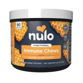 Nulo Beef Flavored Soft Chew Immune & Allergy Supplement for Dogs, 90 Count