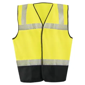 OccuNomix Type R Class 2 Segmented Tape Black Bottom FR Safety Vest - FR-VM2142