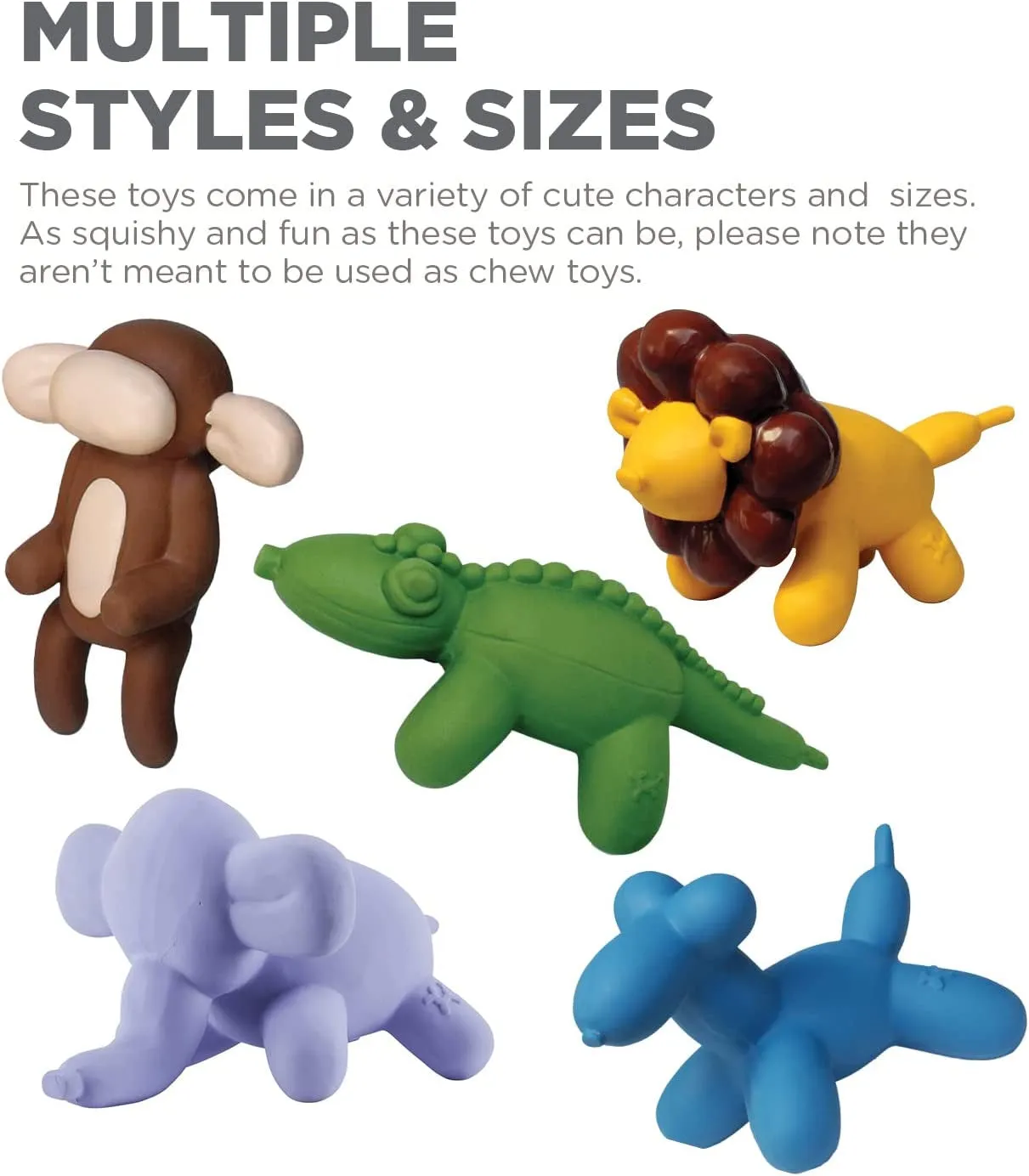 Outward Hound Latex Rubber Balloon Dog Squeaky Dog Toy, Large