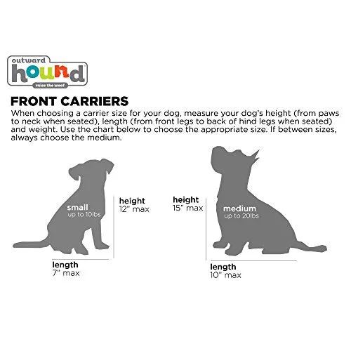 Outward Hound PoochPouch Front Carrier for Dogs, Medium, Grey