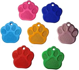 Personalized Anodized PAW Aluminum Pet ID Tags Collars Custom for Dog Cat | Best Quaility