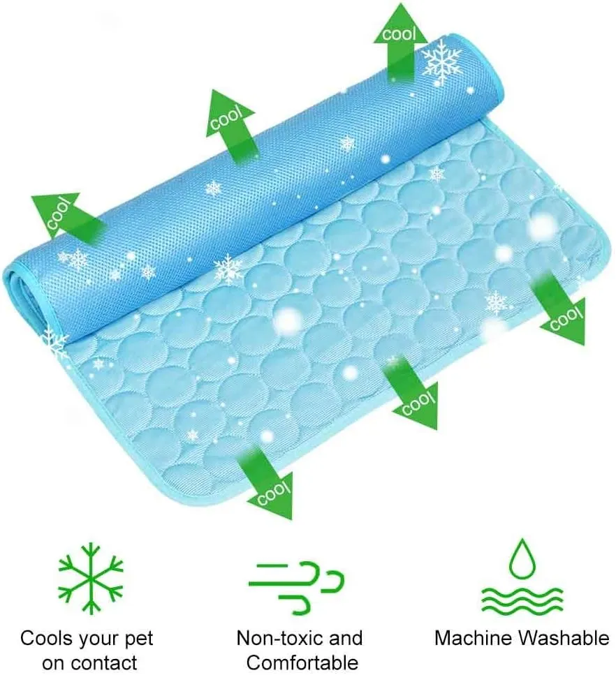 Pet Cooling Mat for Dogs Cats, Summer Dog Pad for Beds, Sofa, Floors - Pet Blanket