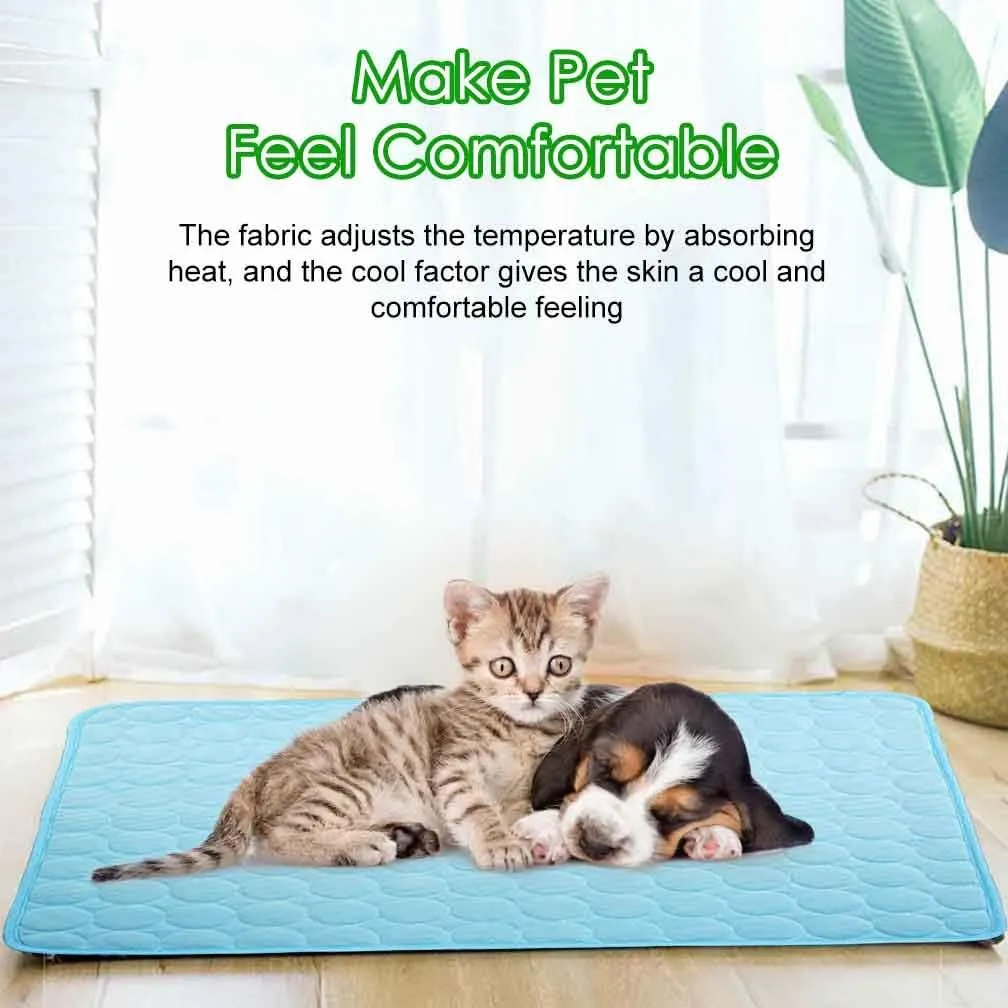 Pet Cooling Mat for Dogs Cats, Summer Dog Pad for Beds, Sofa, Floors - Pet Blanket