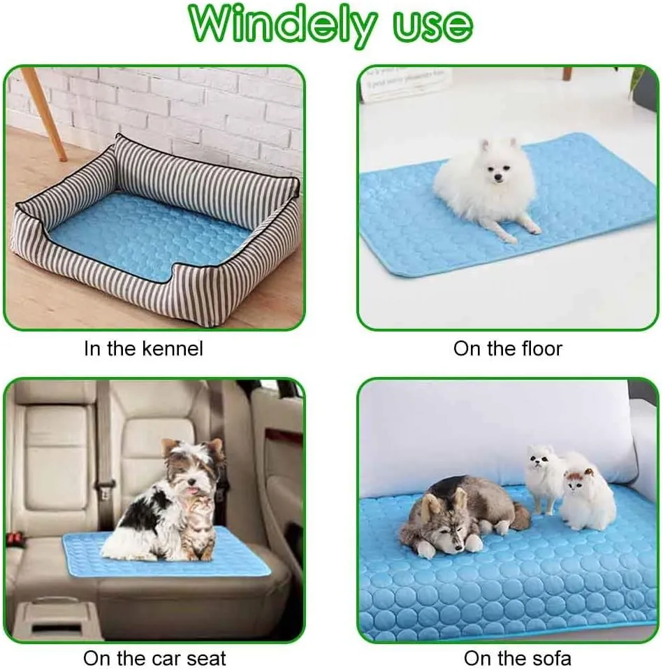 Pet Cooling Mat for Dogs Cats, Summer Dog Pad for Beds, Sofa, Floors - Pet Blanket
