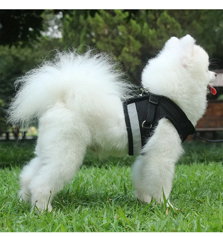 Pet Harness dog cat chest strap Reflective vest pet leash