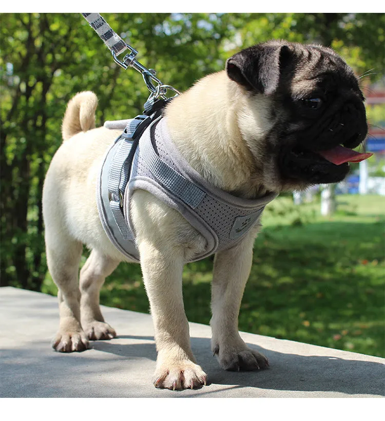 Pet Harness dog cat chest strap Reflective vest pet leash