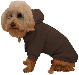 Pet Life Cotton Pet Hoodie Cocoa Brown LG