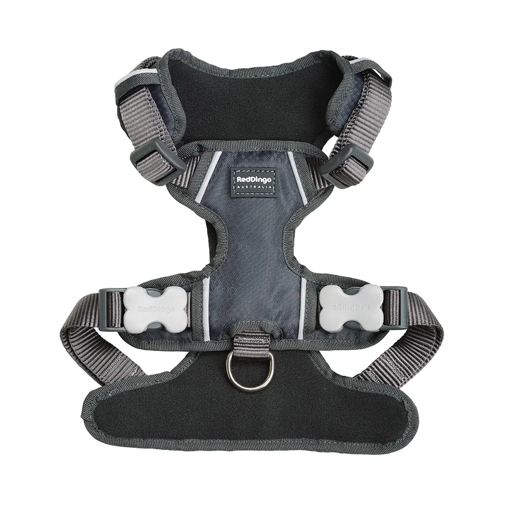 Red Dingo Padded Harness Grey S