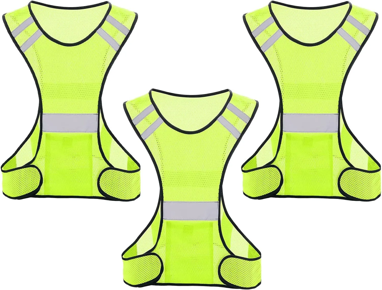 Reflective Running Vest, High Visibility Running Gear with Large Pocket
