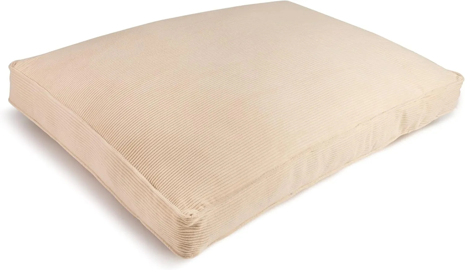 Sherry Kline Rectangle Double Sided & Reversible Velvet Bed for Small Dogs & Cats, & Medium Or Large Dogs, with Removable & Washable Cover Filled with White Polyester Fiber Natural 54 X 42 X 5
