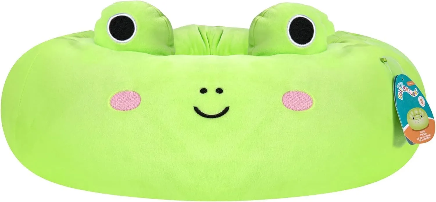 Squishmallows 20-Inch Wendy Frog Pet Bed - Small Ultrasoft Official Squishmallows Plush Pet Bed