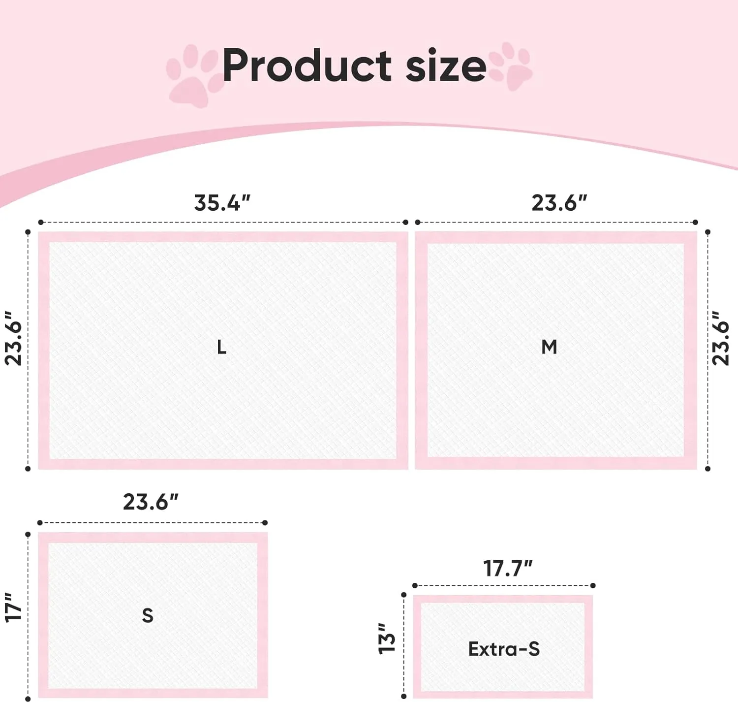 Super-Absorbent Leak-Proof Dog and Puppy Pet Training Pad, Housebreaking Puppy Pads Disposable (24" X 24" - Medium 40PCS)