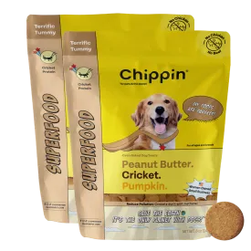 Superfood Dog Treats: Peanut Butter, Cricket, and Pumpkin, 2-pack