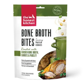 The Honest Kitchen Bone Broth Bites Roasted with Chicken Bone Broth & Carrots Treats for Dogs