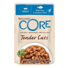 WELLNESS CORE Cat Tender Cuts with Tuna in Savoury Gravy 85g