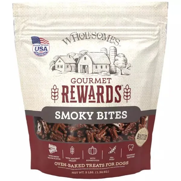 Wholesomes Gourmet Rewards Smoky Bites for Dogs - 3 lb.